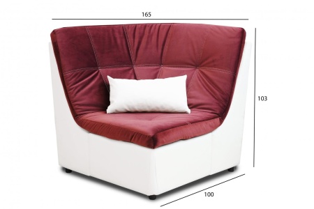 Угловой Сектор Коста-Рика для отдыха (Ш-1000 х Г-1000 х В-1030 мм)/Разные Цвета