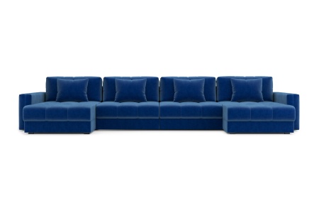 Диван п-образный тик-так Монарх М2О2 темно-синий