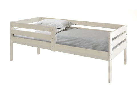 Кровать Норка мини с бортиком выбеленная береза