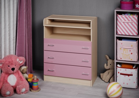 Комод Пеленальный Малыш МДФ (Ш-800 х  В-1020 х Г-470/700 мм)/Разные Цвета