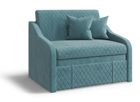Диван прямой Том, бирюзовый