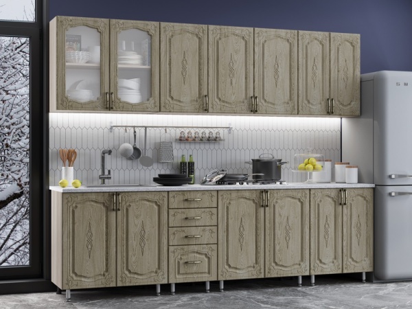 Кухонный Гарнитур Миранда МДФ 2600 мм